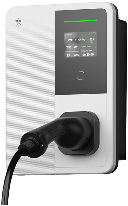Tracon TECS304P E-AUTÓ TÖLTŐÁLLOMÁS 22kW TYPE 2 Csatlakozódugóval, 3x32A/400V, 22kW, 5x6mm2, 5m, TYPE2