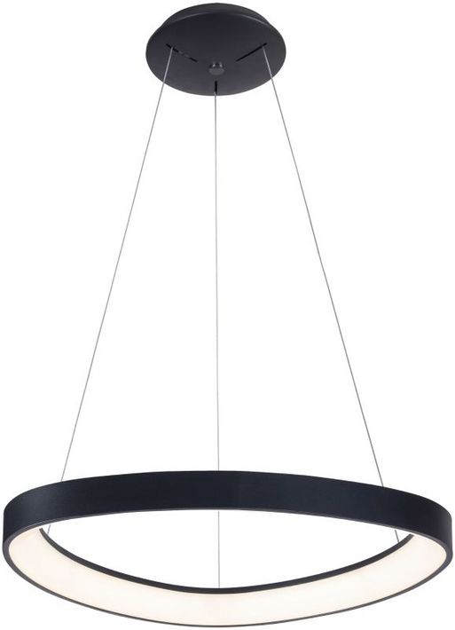 Tracon GLTRHB48W LED függesztett lámpa, háromszög forma, fekete, távirányítós, 230 VAC, 48W, 3360lm, 3000/4000/6500K, D=650mm ,EEI=G