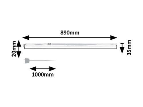 Rábalux 78014 Bareg,beltéri technikai pultmegvilágító LED 12W L89cm,fekete Beltéri lámpa IP20 fekete műanyag - Image 9