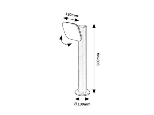 Rábalux 77059 Odiel modern kültéri állólámpa LED 12W IP44 fekete - Image 6