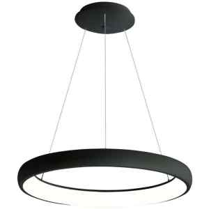 Tracon GLORHB72W LED függesztett lámpa, gyűrű forma, fekete, távirányítós, 230 VAC, 72W, 5050lm, 3000/4000/6500K, D=810mm ,EEI=G