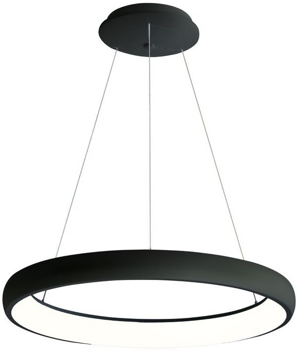 Tracon GLORHB72W LED függesztett lámpa, gyűrű forma, fekete, távirányítós, 230 VAC, 72W, 5050lm, 3000/4000/6500K, D=810mm ,EEI=G