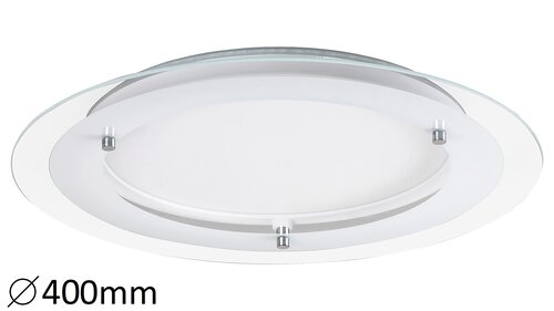 Rábalux 3487 Lorna modern beltéri ráépíthető és beépíthető lámpa LED 18W IP20 fehér