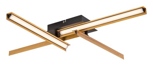 Rábalux 71145 Remiel modern beltéri mennyezeti lámpa LED 20W IP20 matt fekete