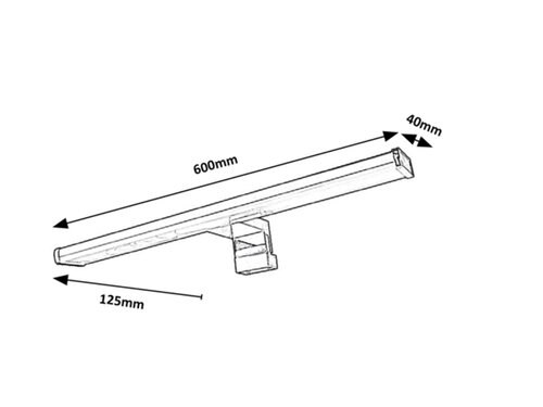 Rábalux 2115 Levon modern beltéri fürdőszobai lámpa LED 12W IP44 króm - Image 5