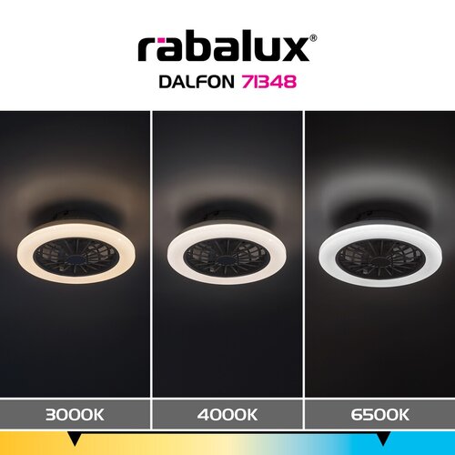 Rábalux 71348 Dalfon,mennyezeti lámpa 24W,3000-6500K,D38cm,venti - Image 11