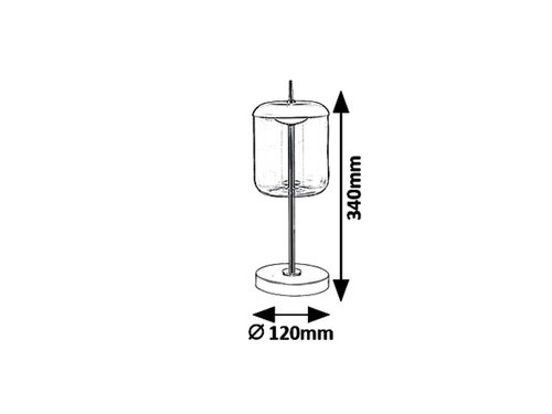 Rábalux 5026 Delice modern beltéri asztali lámpa LED 6W IP20 fekete - Image 7