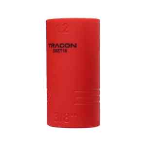Tracon DSET16-12 1000V-ra szigetelt dugókulcs fej, 1000V, 3/8, 12mm