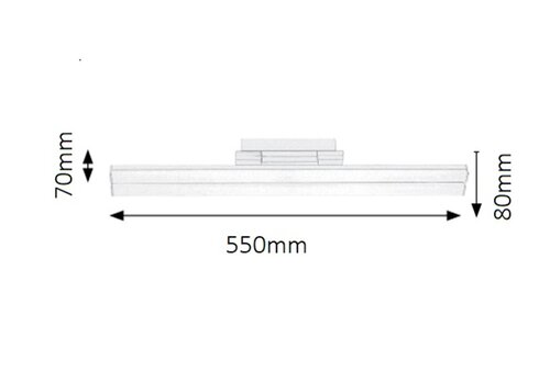 Rábalux 2218 Esther minimál beltéri mennyezeti lámpa LED 19,2W IP20 króm - Image 6