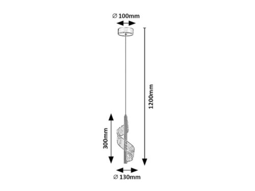 Rábalux 72414, Zofrael, függeszték, LED, 6 W, 550 lm, IP20, arany - Image 9