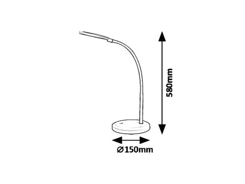 Rábalux 5430 Timothy modern beltéri asztali lámpa LED 7,5W IP20 piros - Image 5