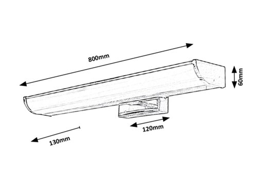 Rábalux 5064 Evron modern beltéri fürdőszobai lámpa LED 13,5W IP44 króm - Image 4