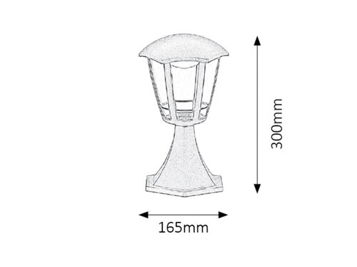 Rábalux 8127 Sorrento hagyományos kültéri állólámpa LED 8W IP44 matt fekete - Image 3