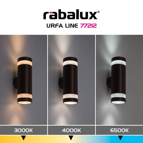 Rábalux77212 Urfa Line,fali lámpa, 16W, H24cm,barna,IP65 - Image 10