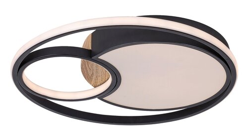 Rábalux 71044 Leola modern beltéri mennyezeti lámpa LED 81W IP20 fekete