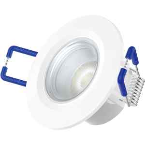 Tracon DLCOB3CW Beépíthető álmennyezeti LED lámpatest, forgatható, 230V, 50Hz, 3W, 300lm, 38°, 6500K, EEI=F