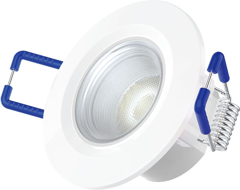 Tracon DLCOB3CW Beépíthető álmennyezeti LED lámpatest, forgatható, 230V, 50Hz, 3W, 300lm, 38°, 6500K, EEI=F