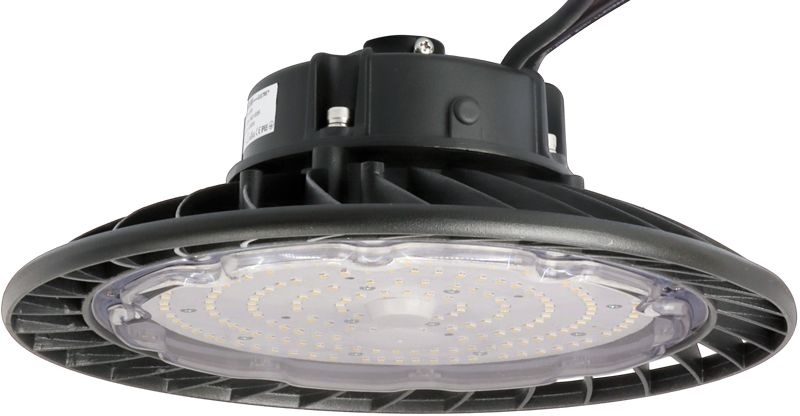 Tracon LHBC100W LED csarnokvilágító,kültéri,UFO forma 230 VAC,100 W,15000 lm,4500K,30000 h,IP65,1-10V,EEI=D