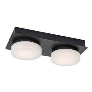 Rábalux 75002 Attichus modern beltéri fürdőszobai lámpa LED 11W IP44 matt fekete