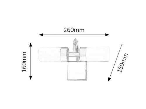 Rábalux 5746 Betty klasszikus beltéri fürdőszobai lámpa LED 2x 4W IP44 bronz - Image 2