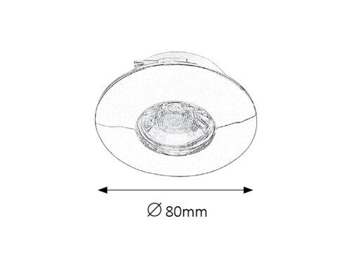 Rábalux 1072 Randy modern beltéri ráépíthető és beépíthető lámpa LED 4W IP44/ IP20 króm - Image 4