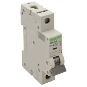 Tracon TDA-1D-4 Kismegszakító, 1 pólus, D karakterisztika, 4A, D, 1P, 10kA