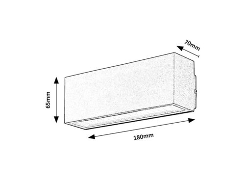 Rábalux 77075 Mataro modern kültéri fali lámpa LED 10W IP54 fekete - Image 4