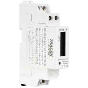 Tracon TVOF11 LCD kijelzésű fogyasztásmérő,közvetlen,1 fázisú,1 modul 230VAC / 5A