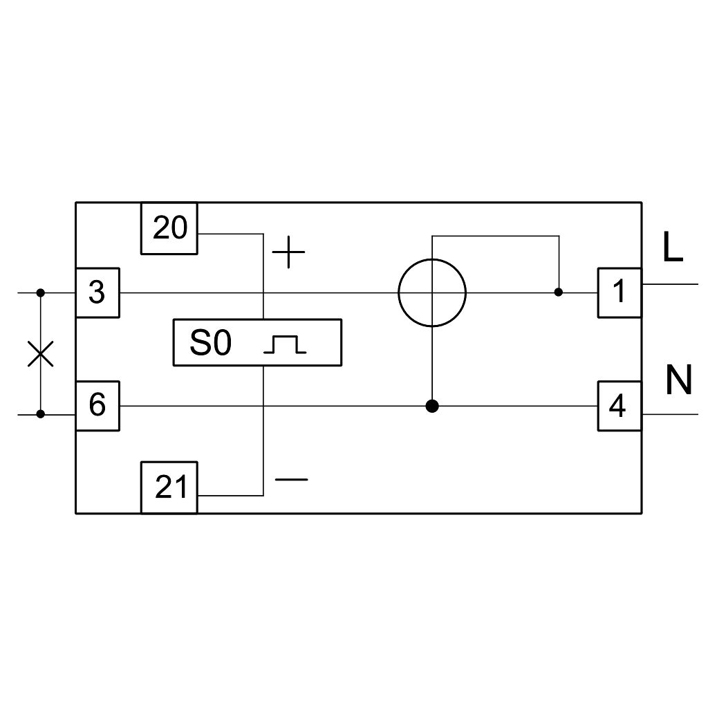 Tracon TVOF11 LCD kijelzésű fogyasztásmérő,közvetlen,1 fázisú,1 modul 230VAC / 5A - Image 2