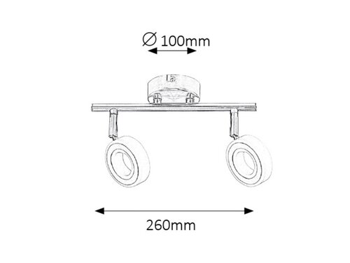 Rábalux 5940 Zora modern beltéri spotlámpa LED 2x 4,5W IP20 króm - Image 4