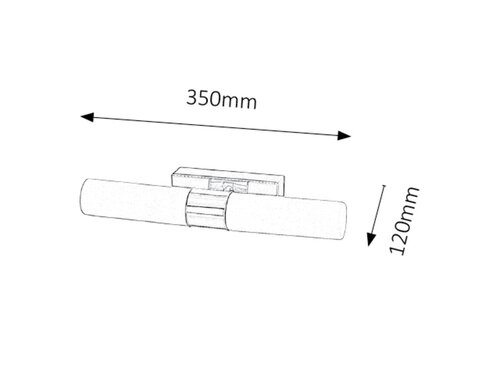 Rábalux 5750 Jim modern beltéri fürdőszobai lámpa LED 2x 5W IP44 króm - Image 3