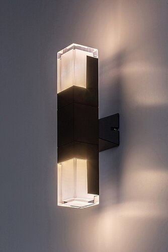 Rábalux 77127 Darvas,kültéri modern fali LED 12W H35cm fekete - Image 4