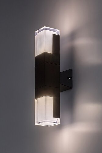 Rábalux 77127 Darvas,kültéri modern fali LED 12W H35cm fekete - Image 5
