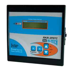 Tracon TFJA-03 Fázisjavító automatika,háromfázisú,7 kondenzátor telephez 144×144mm
