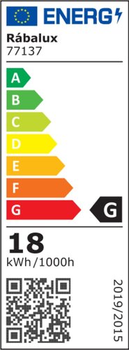 Rábalux 77137 Lowar,kültéri modern mennyezeti LED 18W szenzor 3000K kültéri lámpa IP44 fehér műanyag - Image 3
