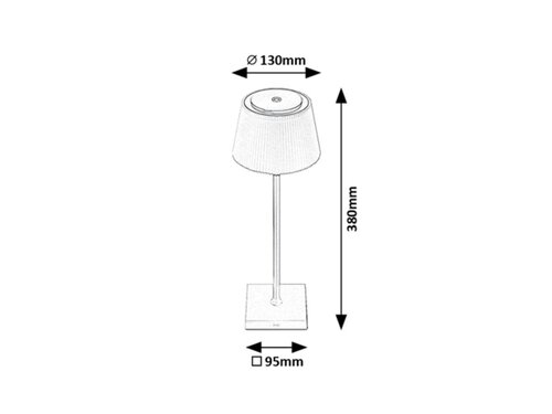 Rábalux 76010 Taena modern beltéri asztali lámpa LED 4W IP44 fekete - Image 8