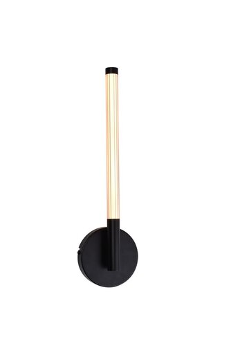 Rábalux 71167 Nivaro,beltéri minimál fali LED 6W H52cm L6cm Beltéri lámpa IP20 fekete akril