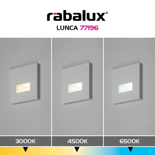 Rábalux 77196 Lunca,lépcső világítás 1W,3000,4500,6500K,fehér - Image 9
