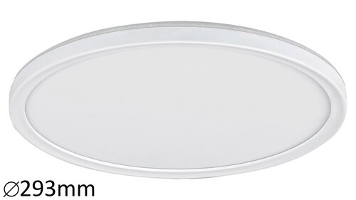 Rábalux 3427 Pavel funkcionális beltéri ráépíthető és beépíthető lámpa LED 18W IP20 fehér