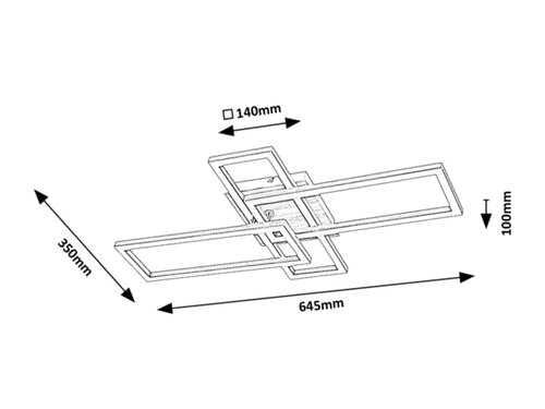 Rábalux 6590 Ashton modern beltéri mennyezeti lámpa LED 24W IP20 szatin króm - Image 3