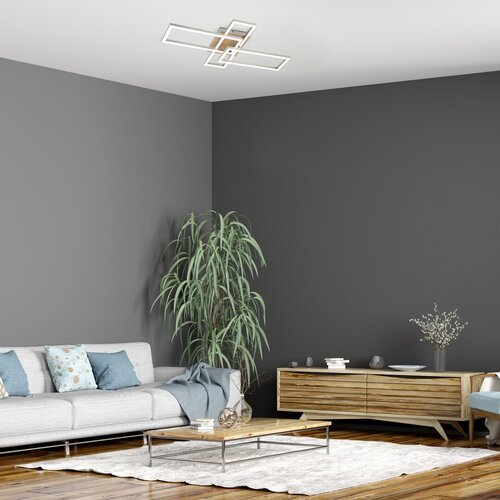 Rábalux 6590 Ashton modern beltéri mennyezeti lámpa LED 24W IP20 szatin króm - Image 5