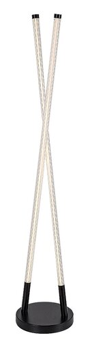 Rábalux 74166 Nivaro,beltéri minimál álló LED28W H115cm Beltéri lámpa Állólámpa IP20 fekete akril