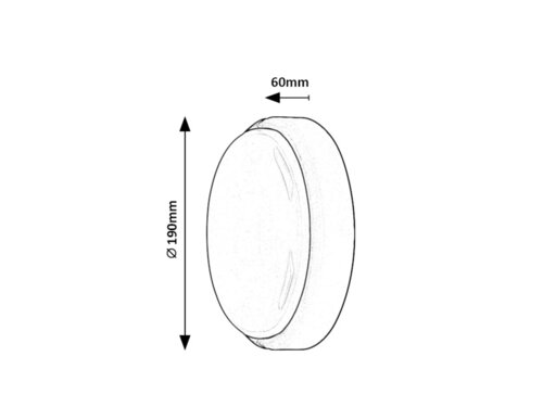 Rábalux 7406 Hort modern kültéri fali lámpa/ mennyezeti LED 15W IP54 fehér - Image 7