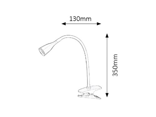 Rábalux 4195 Jeff modern beltéri asztali lámpa LED 4,5W IP20 kék - Image 3