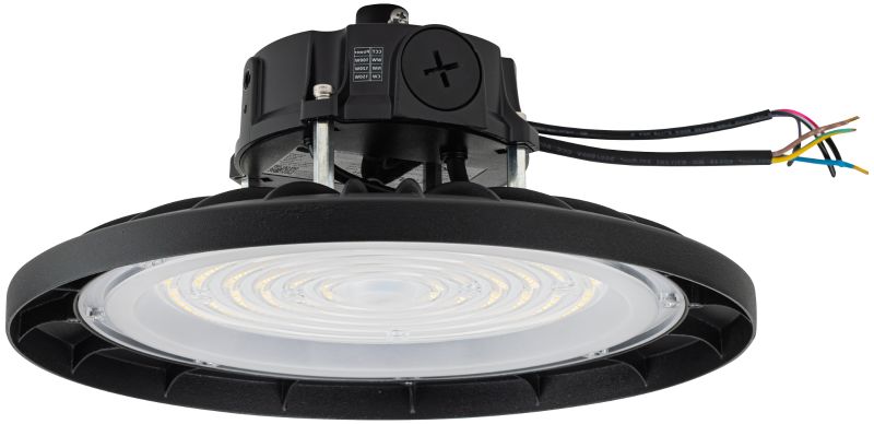 Tracon LHBPW150CCT LED csarnokvilágító állítható színhőmérséklettel és teljesít 230V,100/120/150W,17000/20400/25000lm,3000/4500/6000K,EEI=C
