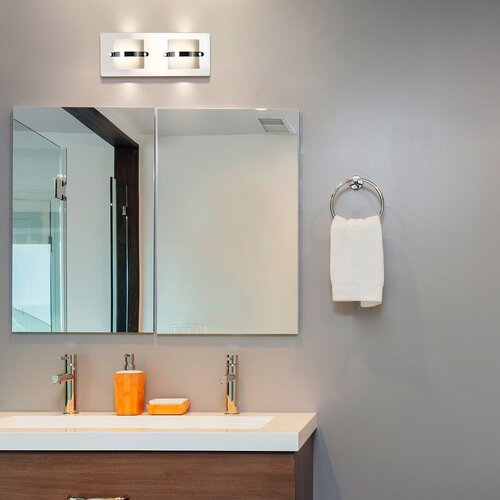 Rábalux 5490 Tony modern beltéri fürdőszobai lámpa LED 2x 5W IP44 króm - Image 4