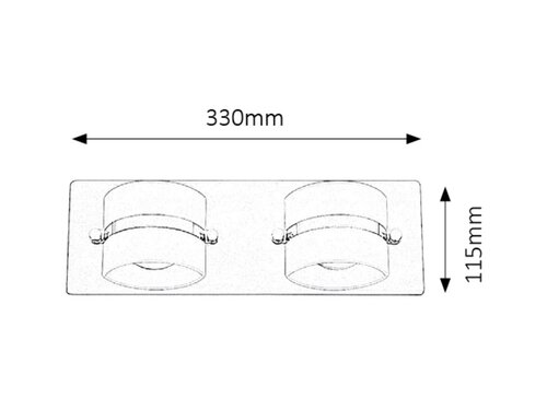 Rábalux 5490 Tony modern beltéri fürdőszobai lámpa LED 2x 5W IP44 króm - Image 5