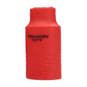 Tracon DSET16-8 1000V-ra szigetelt dugókulcs fej, 1000V, 3/8, 8mm