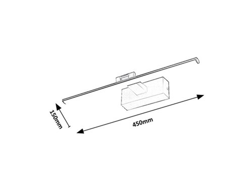 Rábalux 78001 Gaten modern beltéri képmegvilágító lámpa LED 8W IP20 fekete - Image 8