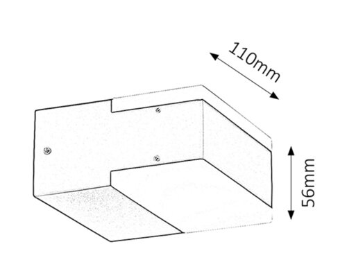 Rábalux 8060 Bona modern kültéri fali lámpa LED 2x 4,5W IP54 antracit - Image 4